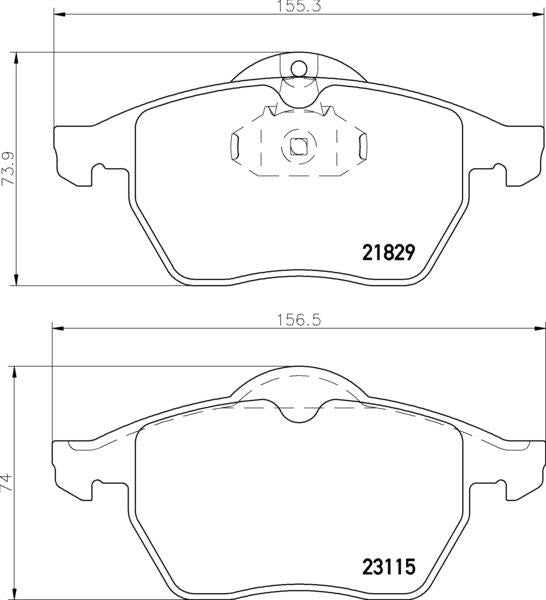 Mintex Brake Pad Set fits -Opel Vauxhall MDB1813 (also fits other vehicles)