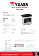 Yuasa HJ-S34B20L Auxiliary Battery