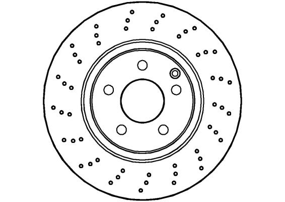 Disctech Brake Disc - Fits Mercedes-benz, Opel - ABD2864 - Front Axle