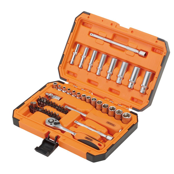 Draper HI-TORQ® 6 Point Socket Set, 1/4" (47 Piece)