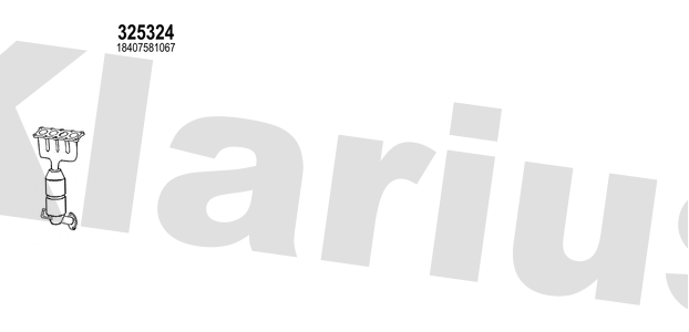 Klarius 325324 - Catalyst Type Approved  - Fits BMW 116i 1.6l CAT