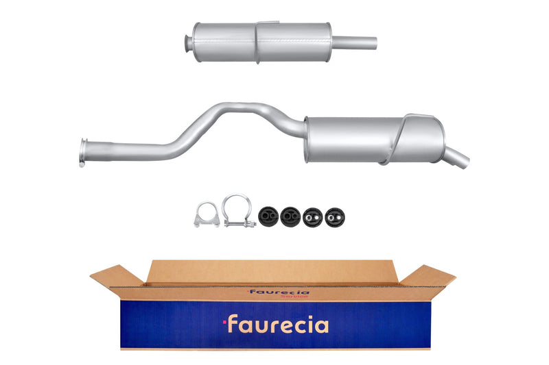 FAURECIA 8LD 366 036-031 Rear Muffler - Easy2Fit® Kit - fits MITSUBISHI PAJERO II