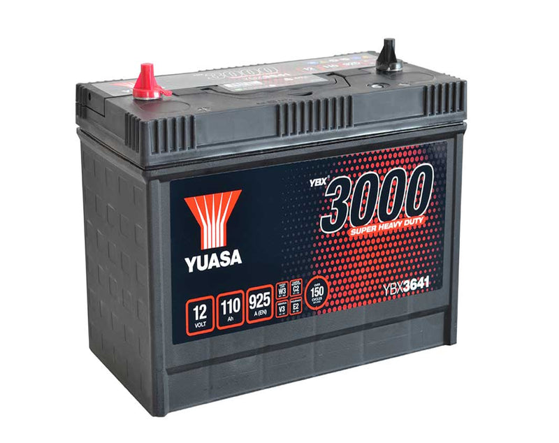 Yuasa YBX3641 - 3641 3000 Series Super Heavy Duty Commercial Battery - 4 Year Warranty