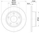 Mintex Brake Discs fits -Audi S255:5 MDC1480 (also fits other vehicles)