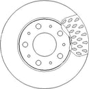 Disctech Brake Disc - Fits Bmw, Citroën - ABD3313 - Front Axle