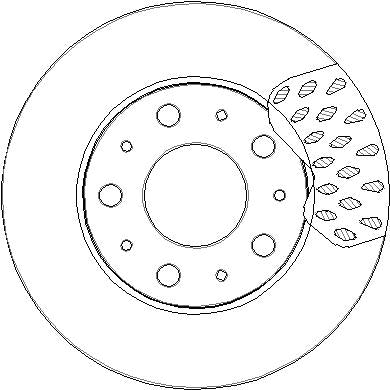Disctech Brake Disc - Fits Bmw, Citroën - ABD3313 - Front Axle