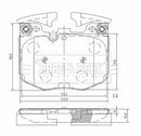 Borg & Beck Brake Pad Set Front -BBP2659