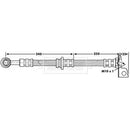 Borg & Beck Brake Hose Part No -BBH7040