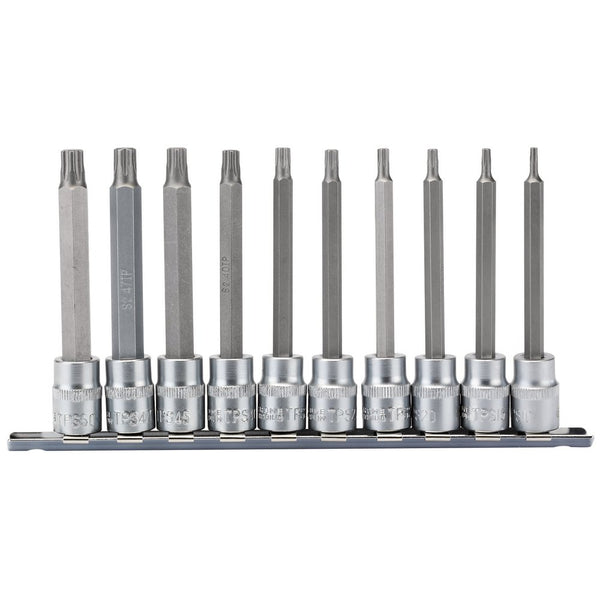 Draper TX-STAR Plus Socket Bit Set, 3/8" Sq Dr, 100mm (10 Piece)