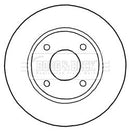 Borg & Beck Brake Disc Pair Part No -BBD5184