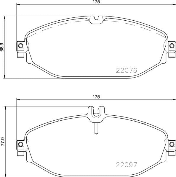 Mintex Brake Pad Set fits -MercedesBenz MDB3740 (also fits other vehicles)