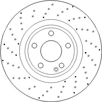 Disctech Brake Disc - Fits Mercedes-benz, Nissan - ABD3392 - Front Axle