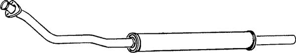Klarius SB25J - Box With Front Pipe  - Fits Saab 900 2.0