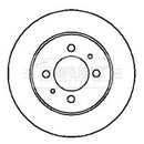 Borg & Beck Brake Disc Pair Part No -BBD4200
