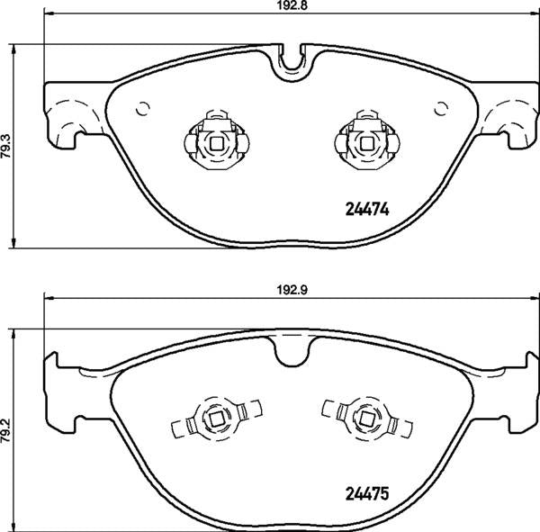 Mintex Brake Pad Set fits -Jaguar MDB3140 (also fits other vehicles)