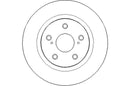 Disctech Brake Disc - Fits Toyota - ABD2268 - Rear Axle