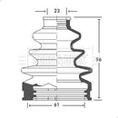 Borg & Beck Cv Joint Boot Kit Part No -BCB2622