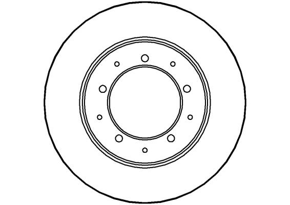 Disctech Brake Disc - Fits Land rover, Mazda - ABD3293 - Rear Axle