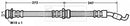 Borg & Beck Brake Hose Part No -BBH7077