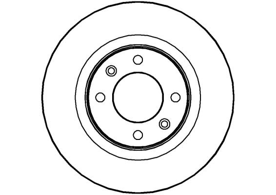 Disctech Brake Disc - Fits Audi, Citroën - ABD2298 - Rear Axle