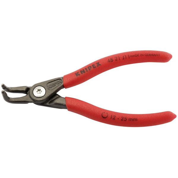 Knipex 48 21 J11 90° Internal Straight Tip Circlip Pliers 12 25mm Capacity 130mm