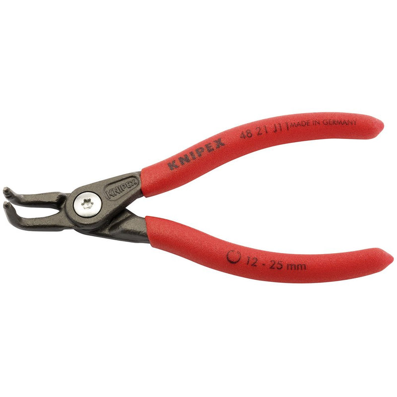 Knipex 48 21 J11 90° Internal Straight Tip Circlip Pliers 12 25mm Capacity 130mm