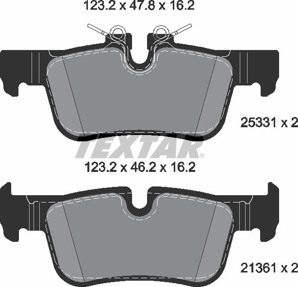 Textar Brake Pad Set - 2533101