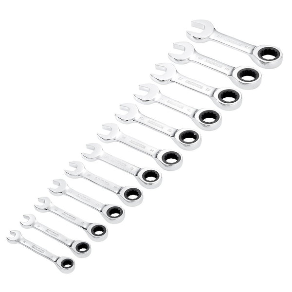 Draper 12Pc Stubby Ratcheting Spanner - 27931