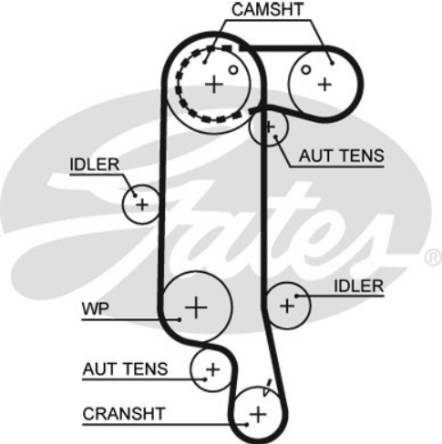 Gates Timing Belt Kit + Water Pump - KP35565XS