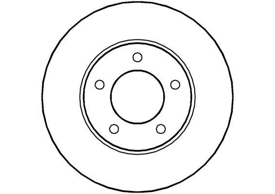 Disctech Brake Disc - Fits Alfa romeo, Daimler - ABD3501 - Front Axle