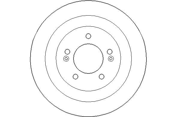 Disctech Brake Disc - Fits Hyundai, Vw - ABD2504 - Rear Axle