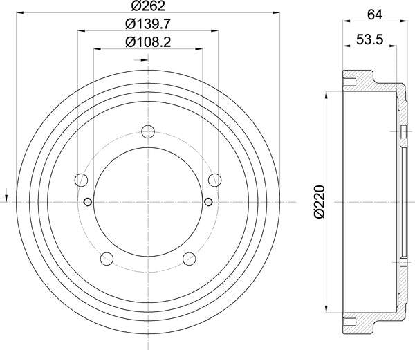 Mintex Brake Drum (Single) fits -Suzuki MBD407 (also fits other vehicles)