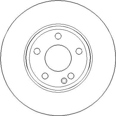 Disctech Brake Disc - Fits Mercedes-benz - ABD3391 - Front Axle