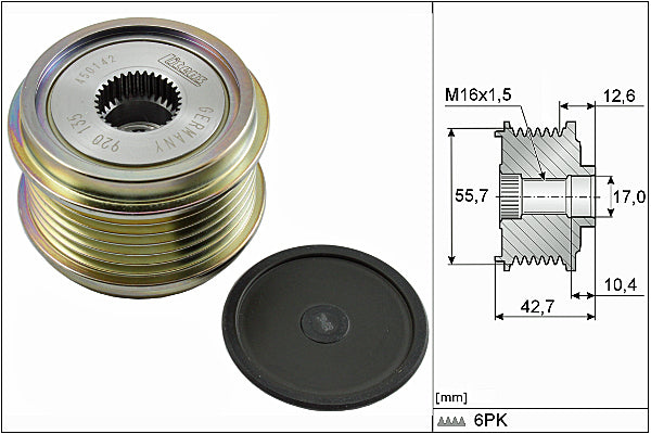 INA Alternator Freewheel Clutch - Part No - 535027610