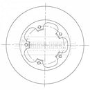Borg & Beck Brake Disc Pair Part No -BBD5364