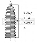 First Line Steering Gaiter Kit Part No -FSG3434