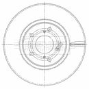 Borg & Beck Brake Disc Pair Part No -BBD5463