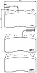 Brembo Brake Pad Set - P23078