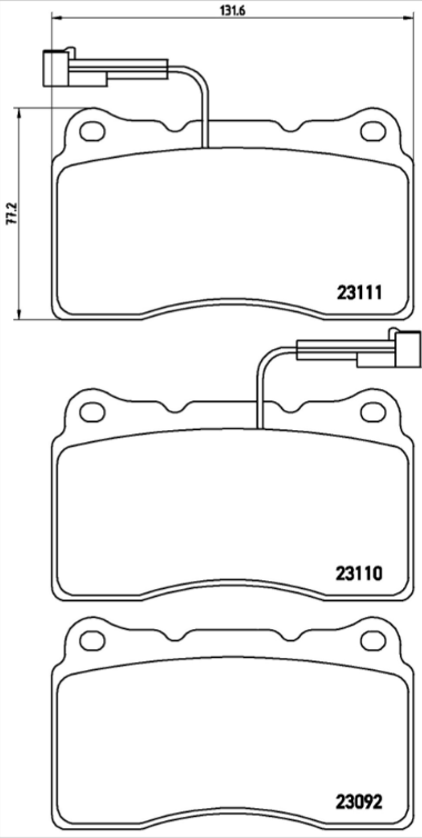 Brembo Brake Pad Set - P23078