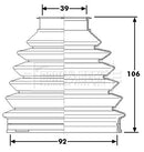 Borg & Beck Cv Joint Boot Kit Part No -BCB6231