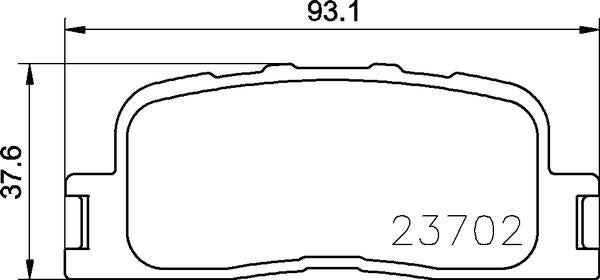 Mintex Brake Pad Set fits -Toyota MDB3905 (also fits other vehicles)