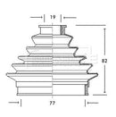 Borg & Beck Cv Joint Boot Kit Part No -BCB2020