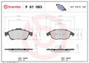 Brembo Brake Pad Set - P61083