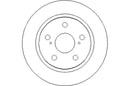 Disctech Brake Disc - Fits Toyota - ABD2606 - Rear Axle
