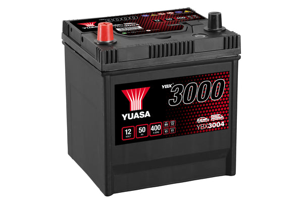 Yuasa YBX3004 - 3004 SMF Car Battery - 4 Year Warranty