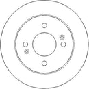 Disctech Brake Disc - Fits Audi, Hyundai - ABD3297 - Rear Axle