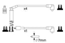 Bosch Ignition Lead Part No - 0986357127