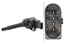 HELLA 5DA 358 168-421 Ignition Coil - 12V - 5-pin connector - Bracket