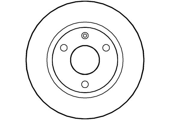 Disctech Brake Disc - Fits Citroën, Vw - ABD2868 - Front Axle