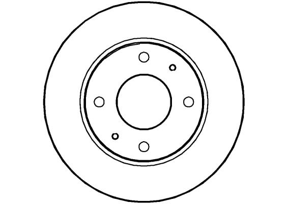 Disctech Brake Disc - Fits Hyundai, Lexus - ABD2844 - Front Axle